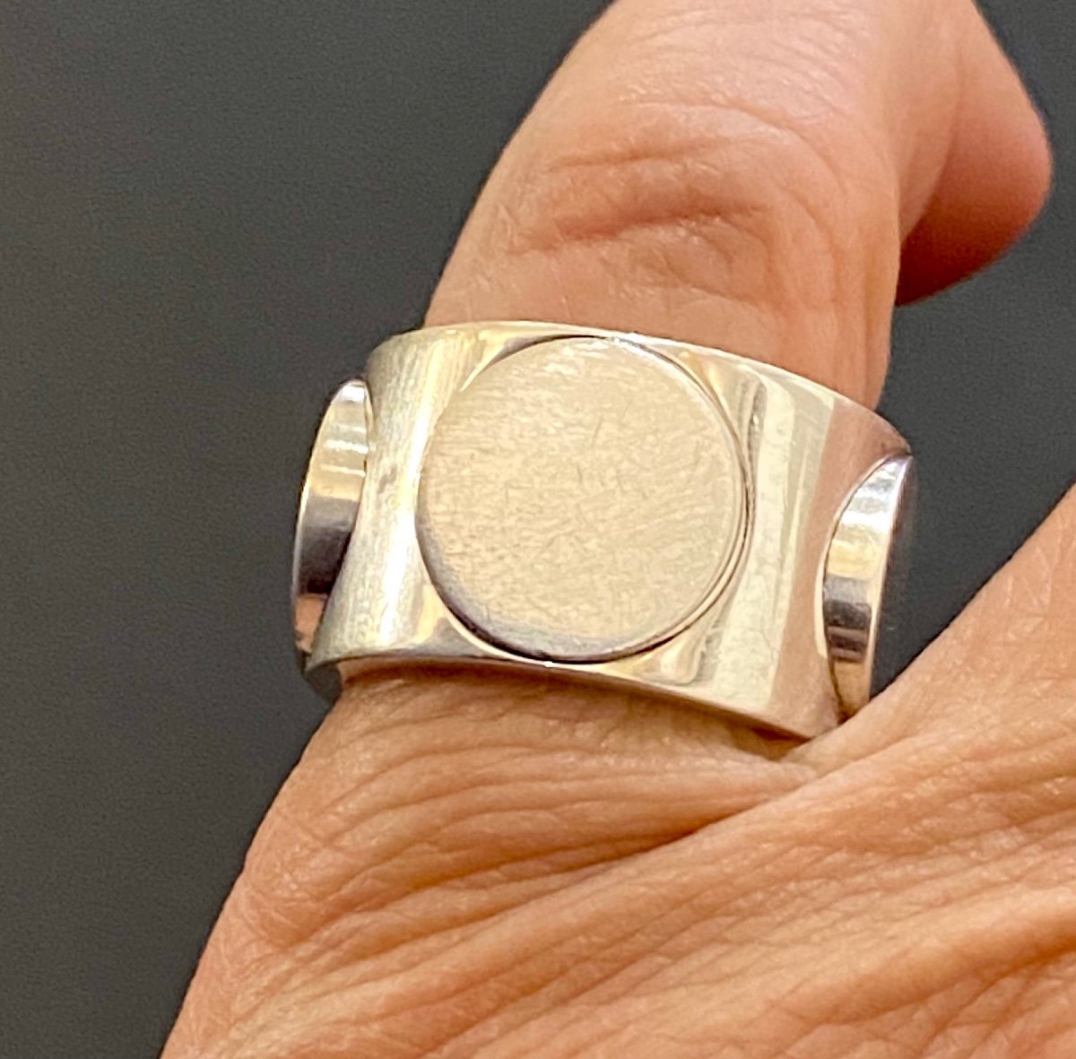 Christofle Sign Silver Ring-photo-4