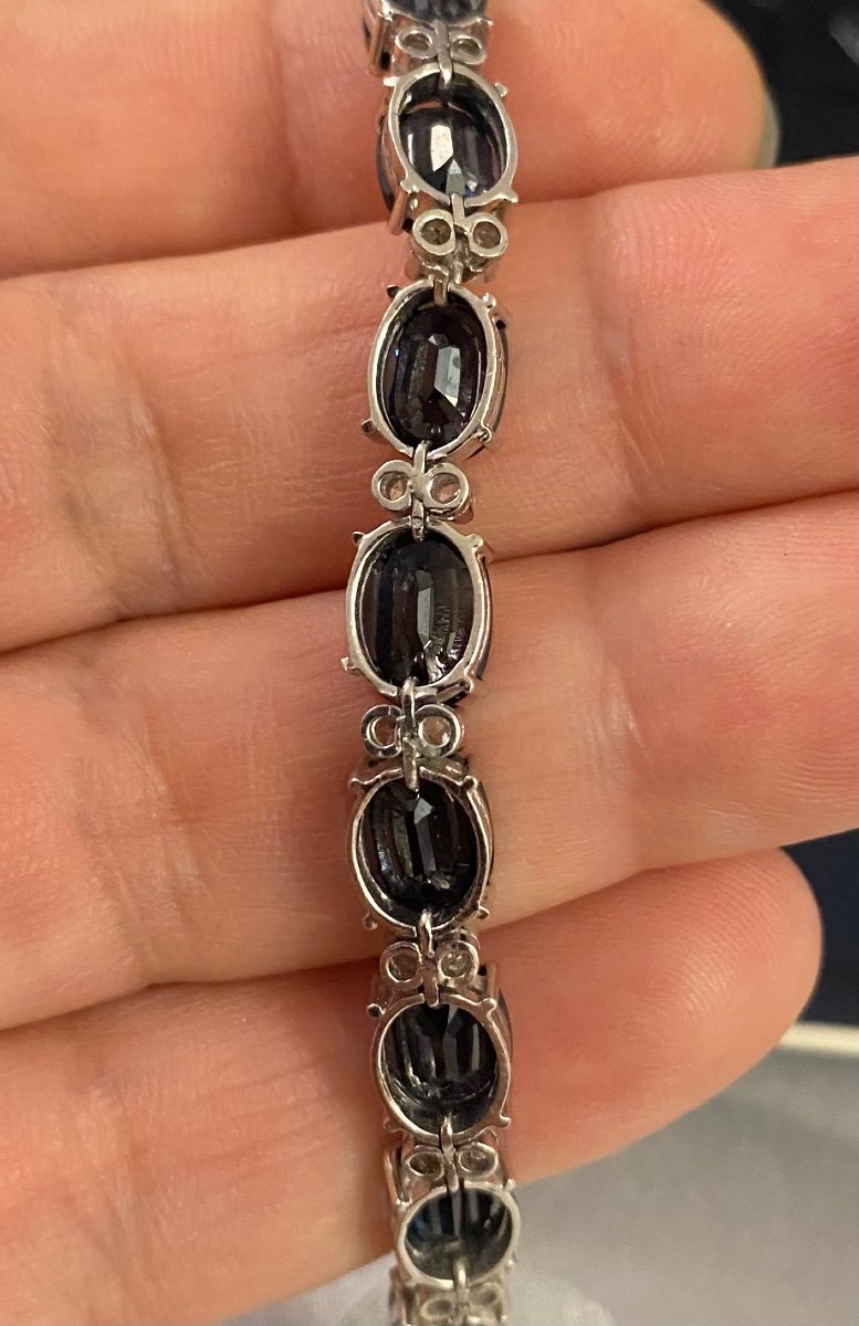 Gold, Sapphires And Diamonds Bracelet-photo-3