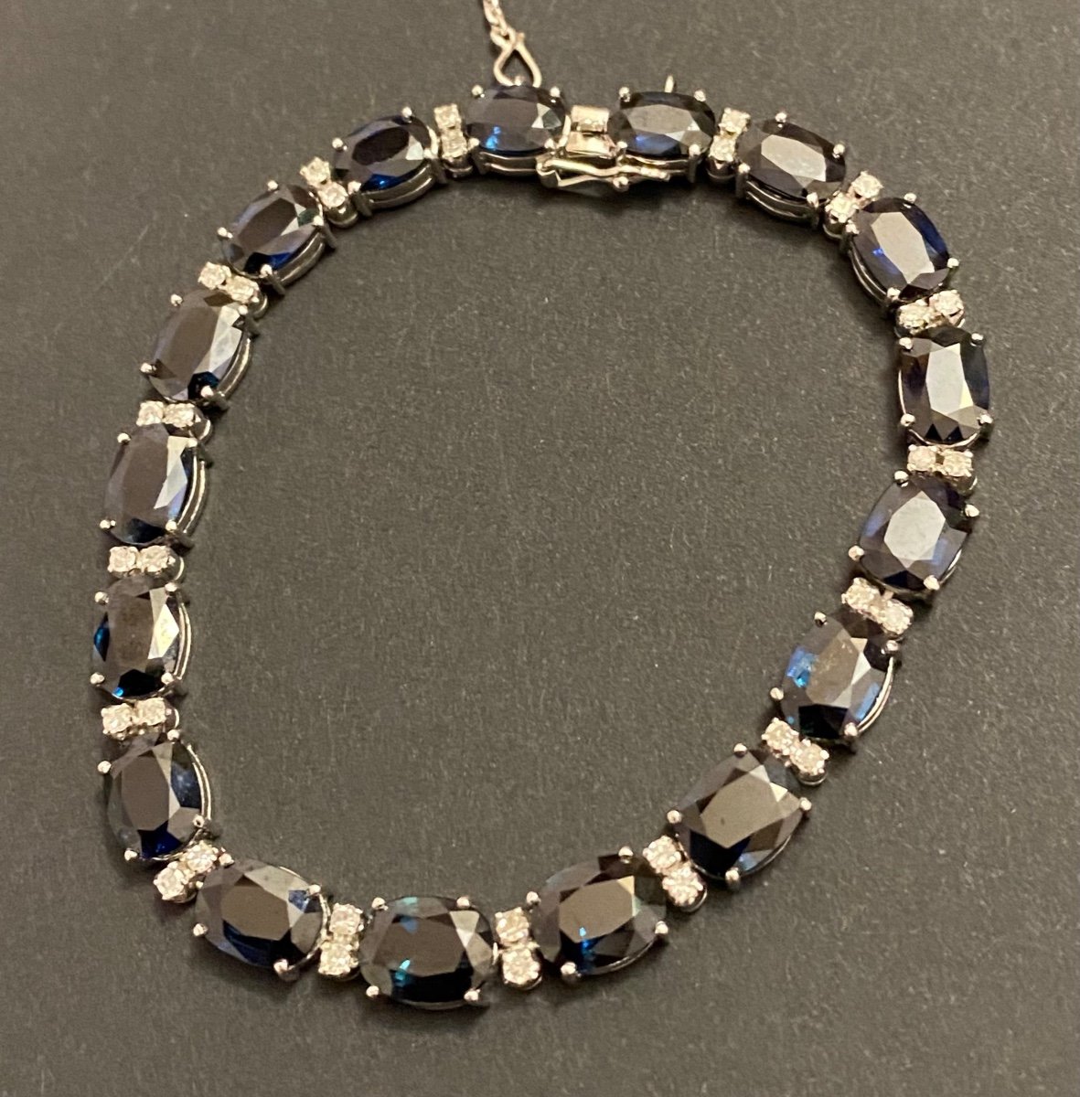 Gold, Sapphires And Diamonds Bracelet-photo-5