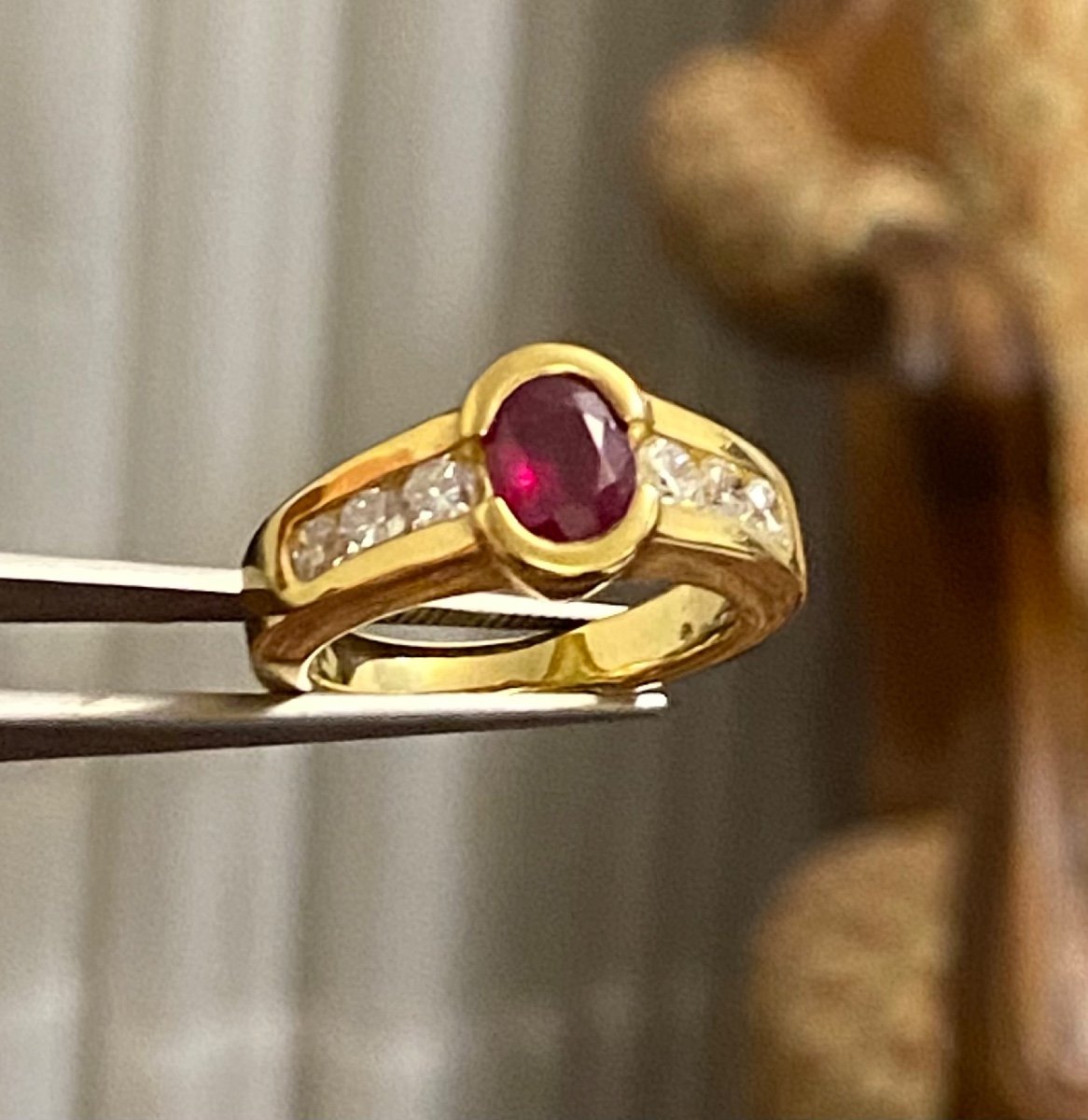 Bague Or, Rubis Et Diamants-photo-5