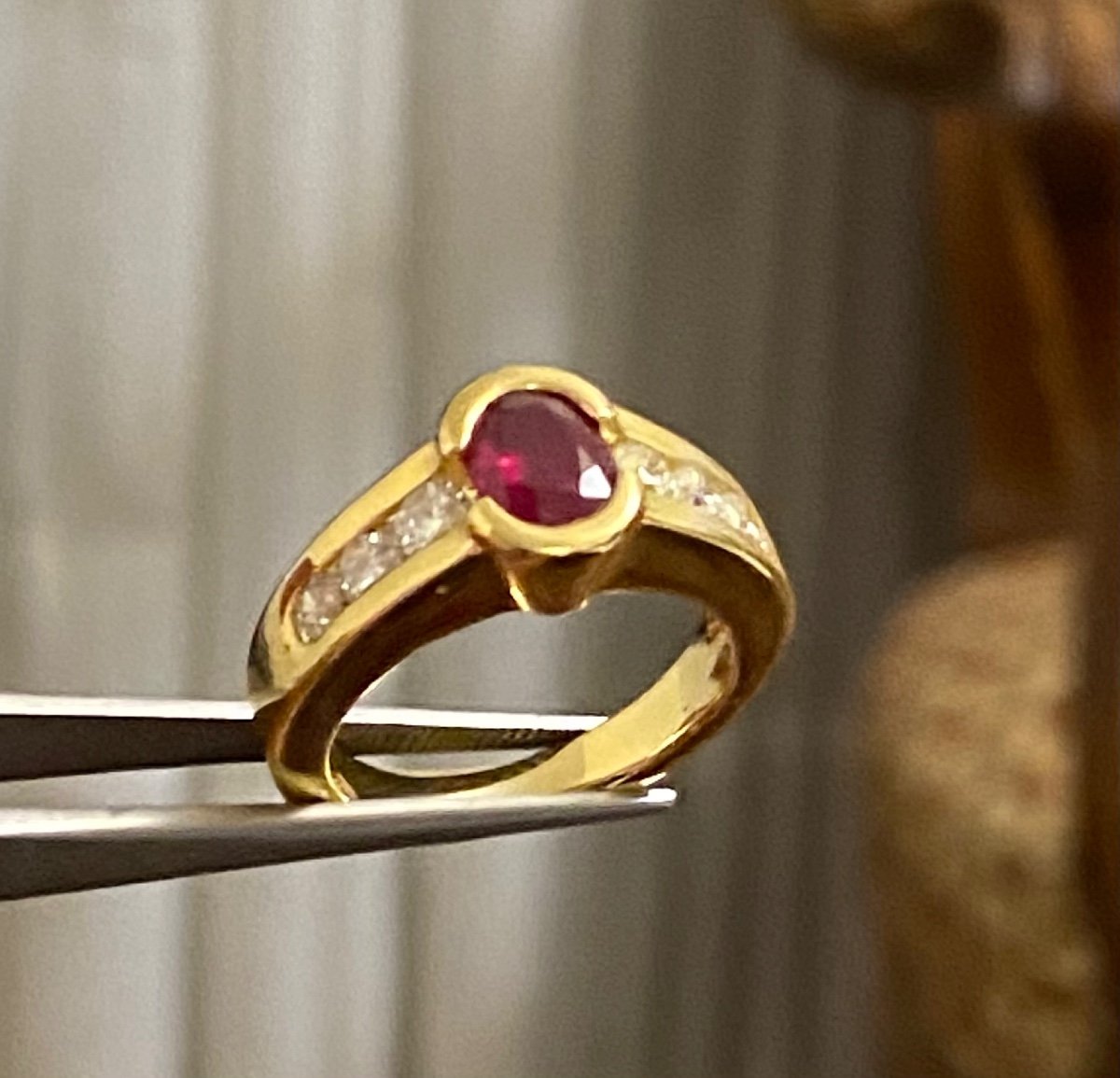 Bague Or, Rubis Et Diamants-photo-8