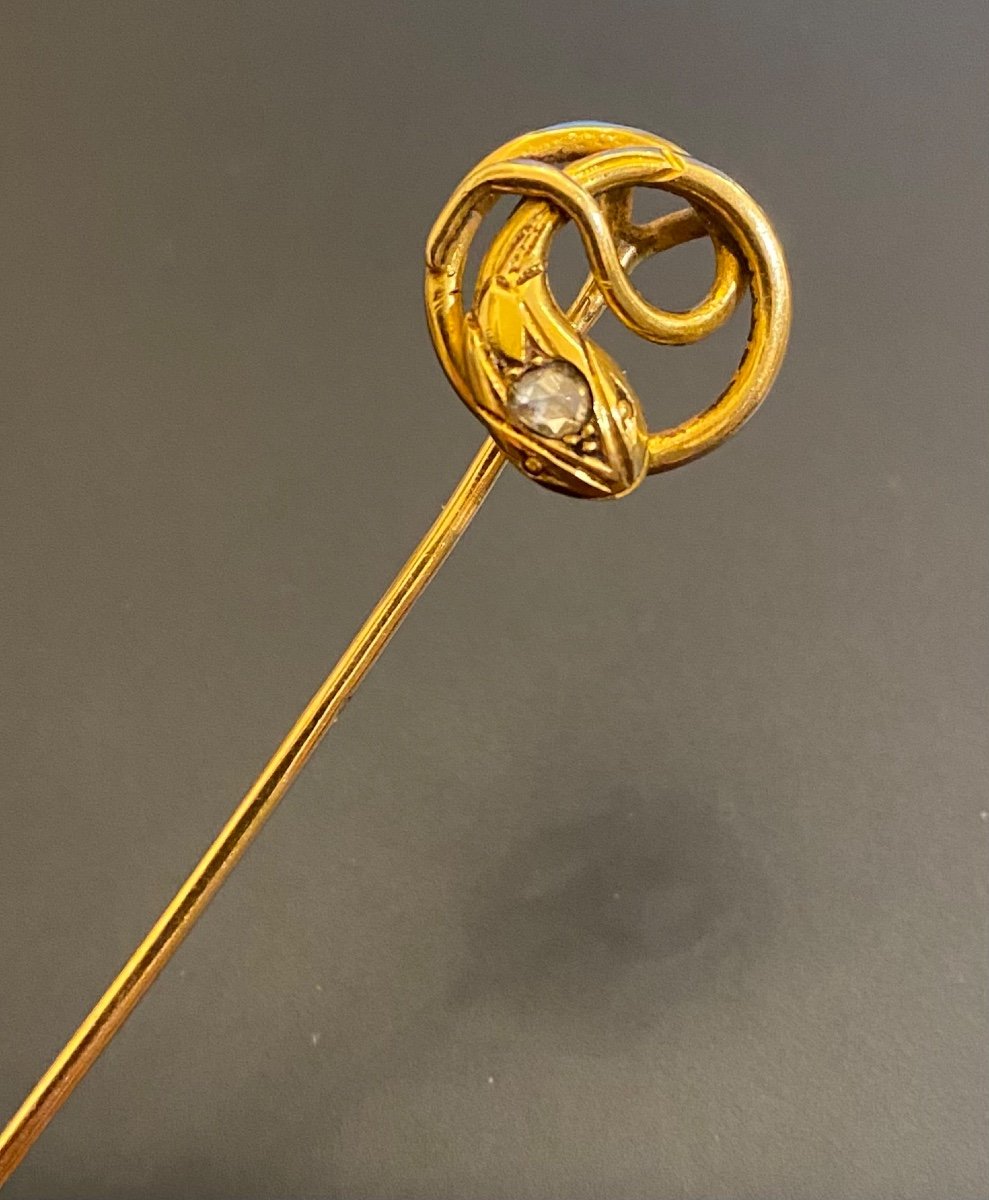 Old Gold And Diamond Tie Pin-photo-1