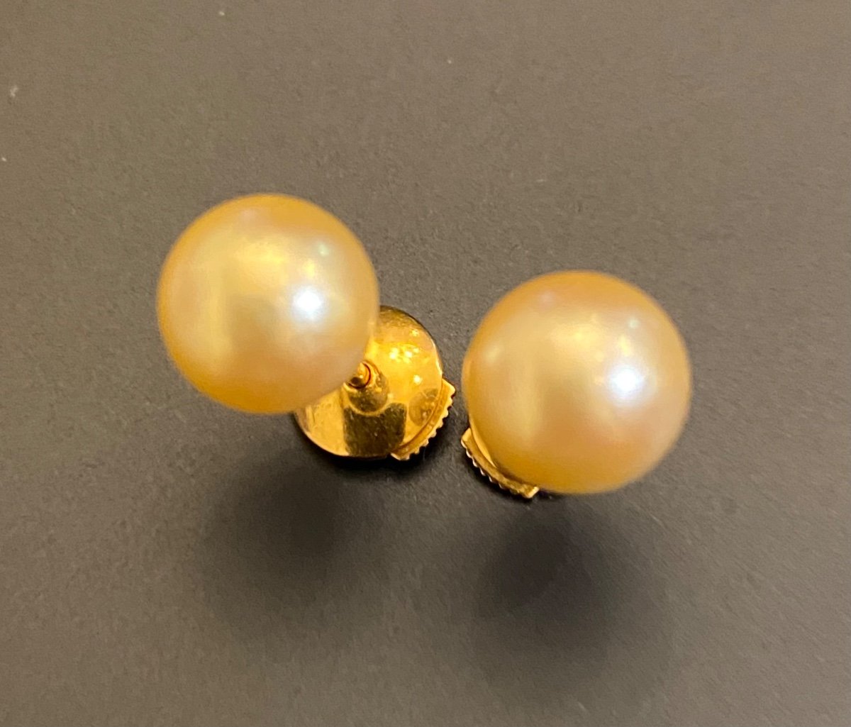 Paire De Boucles d'Oreilles Or Et Perles De Culture -photo-5