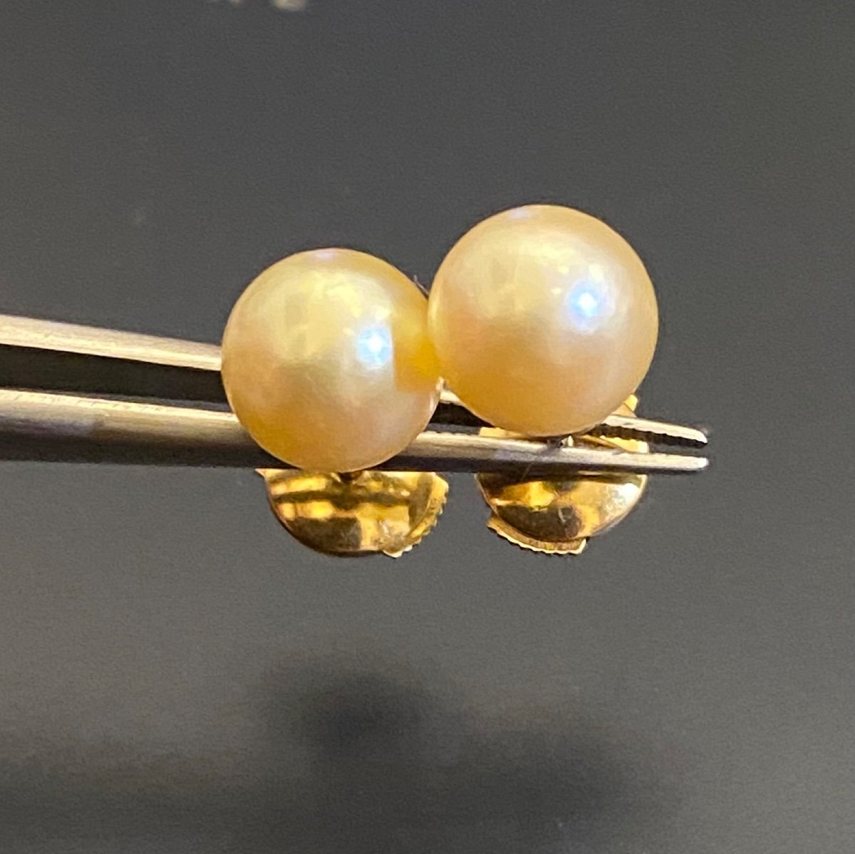 Paire De Boucles d'Oreilles Or Et Perles De Culture -photo-6