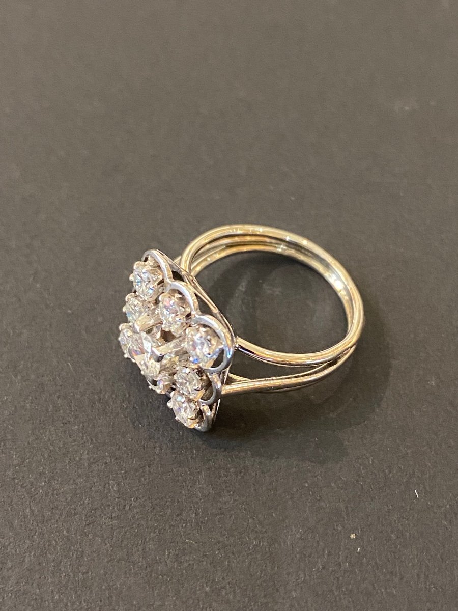 Gold, Platinum And Diamond Ring -photo-2