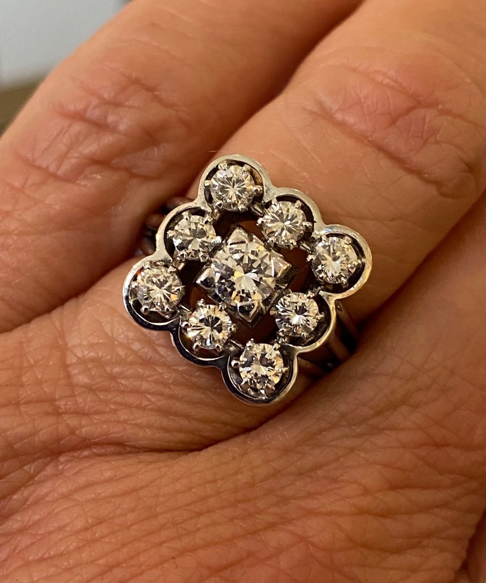 Gold, Platinum And Diamond Ring -photo-6