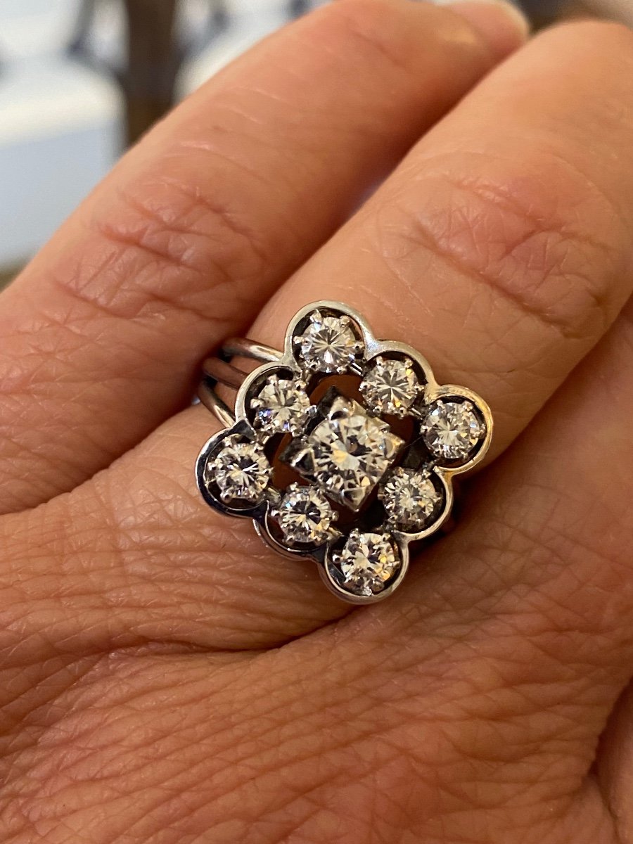Gold, Platinum And Diamond Ring -photo-7