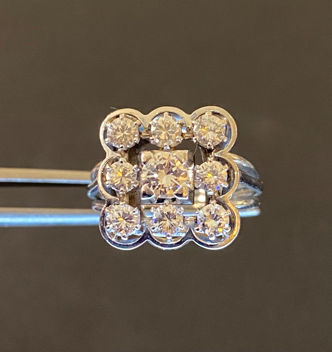 Gold, Platinum And Diamond Ring -photo-8