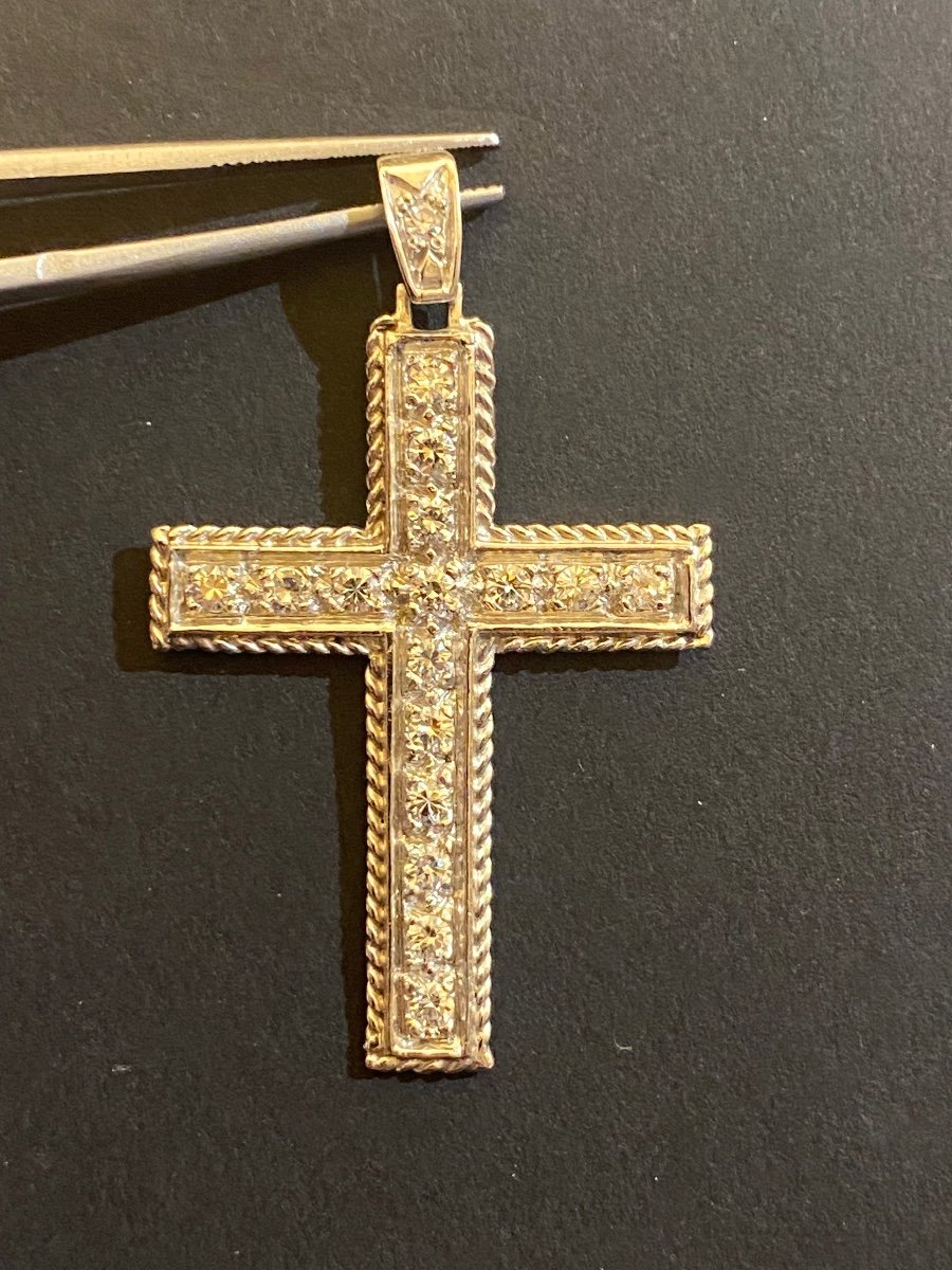 Old Cross In Gold And Diamonds-photo-6