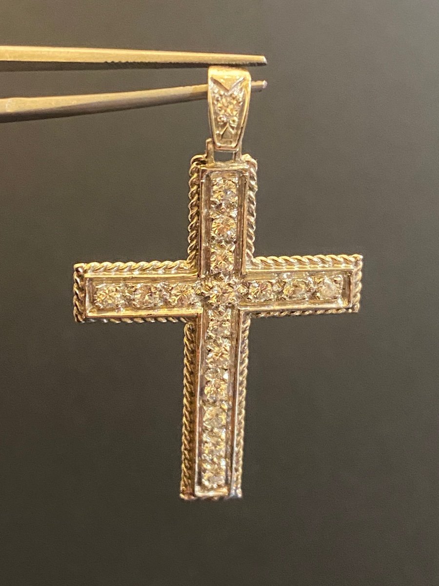 Old Cross In Gold And Diamonds-photo-7