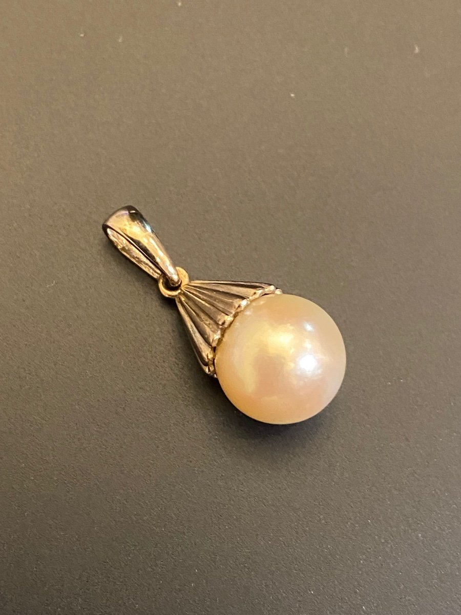 Pendentif Or Et Perle De Culture-photo-2