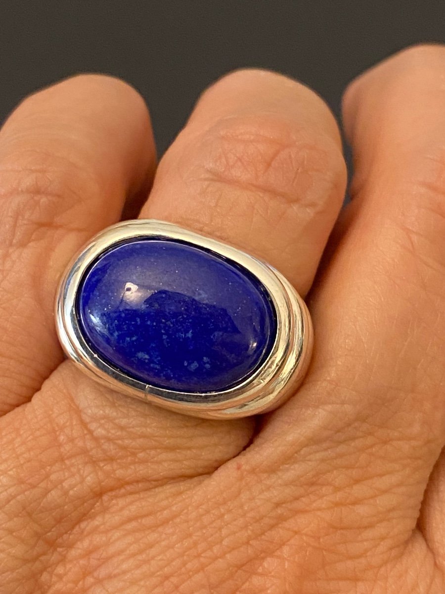 Bague Argent Et Lapis-lazuli-photo-5