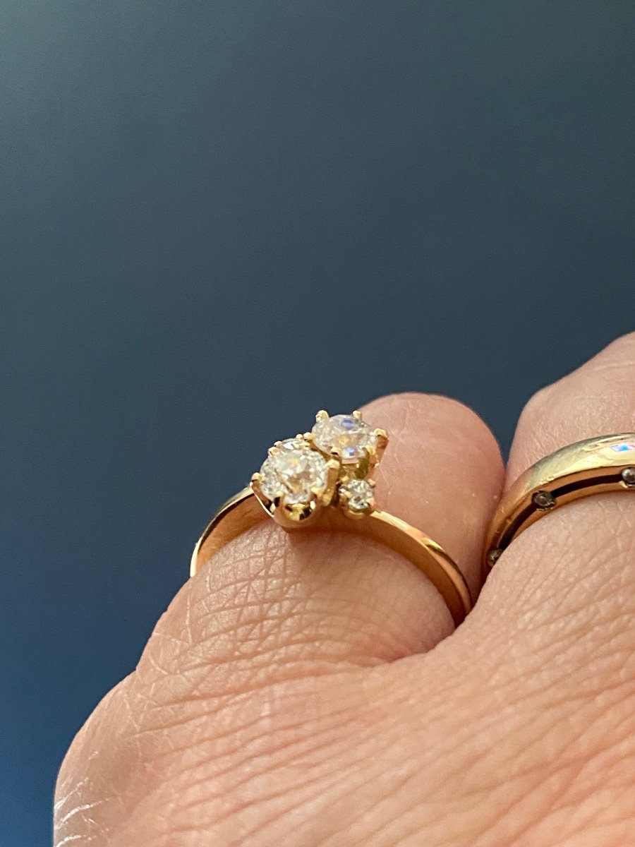 Bague Or Et Diamants-photo-4