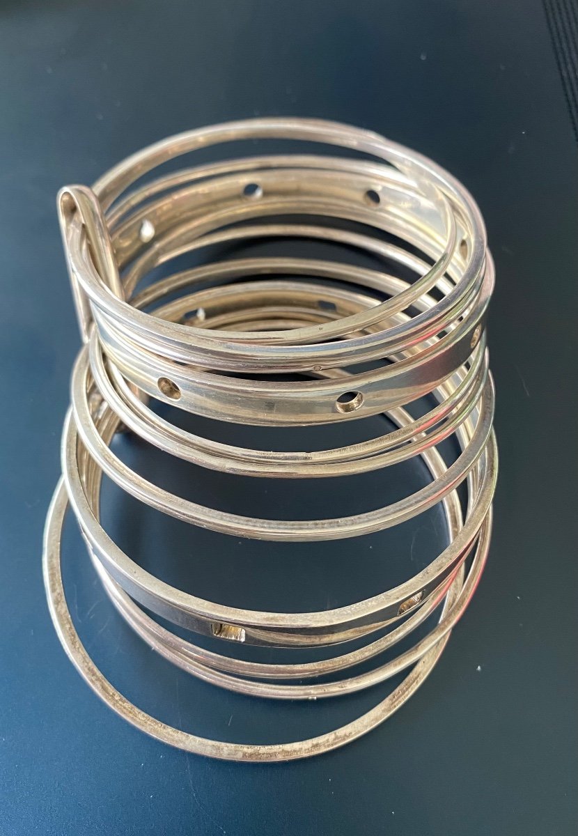 Silver Bracelet Composed Of 11 Elements-photo-4