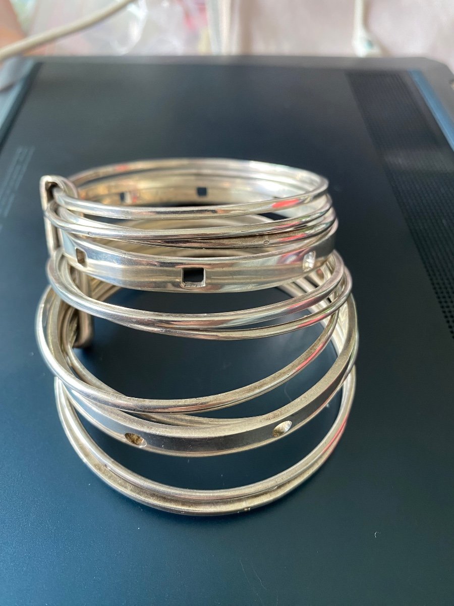 Silver Bracelet Composed Of 11 Elements-photo-6