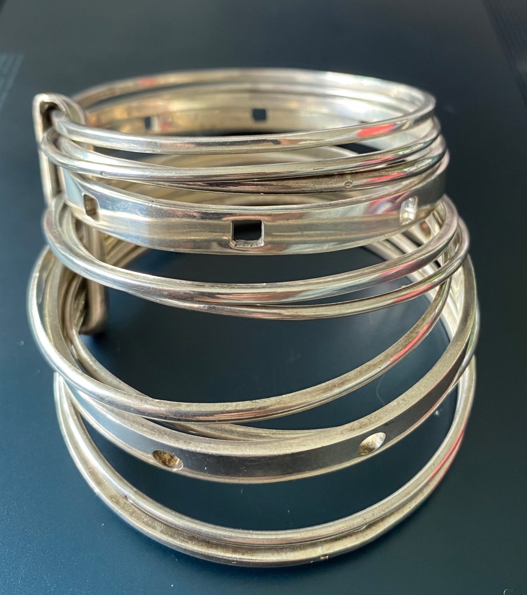 Silver Bracelet Composed Of 11 Elements-photo-7