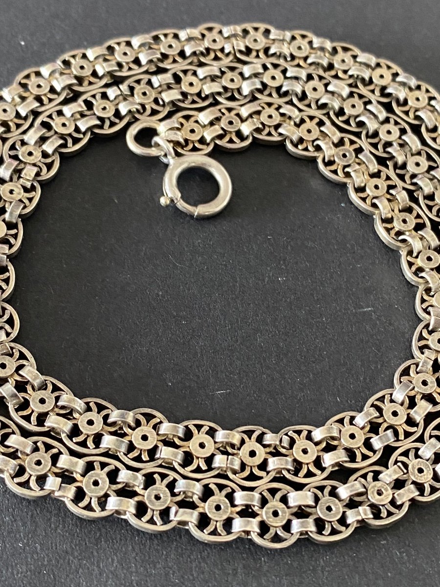 Old 800/1000 Silver Necklace-photo-1