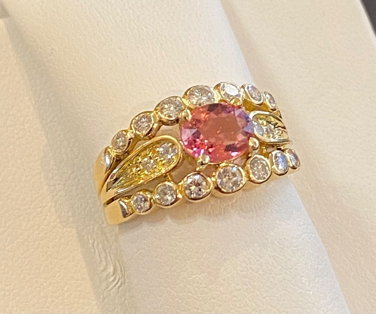 Gold, Tourmaline And Diamond Ring-photo-2