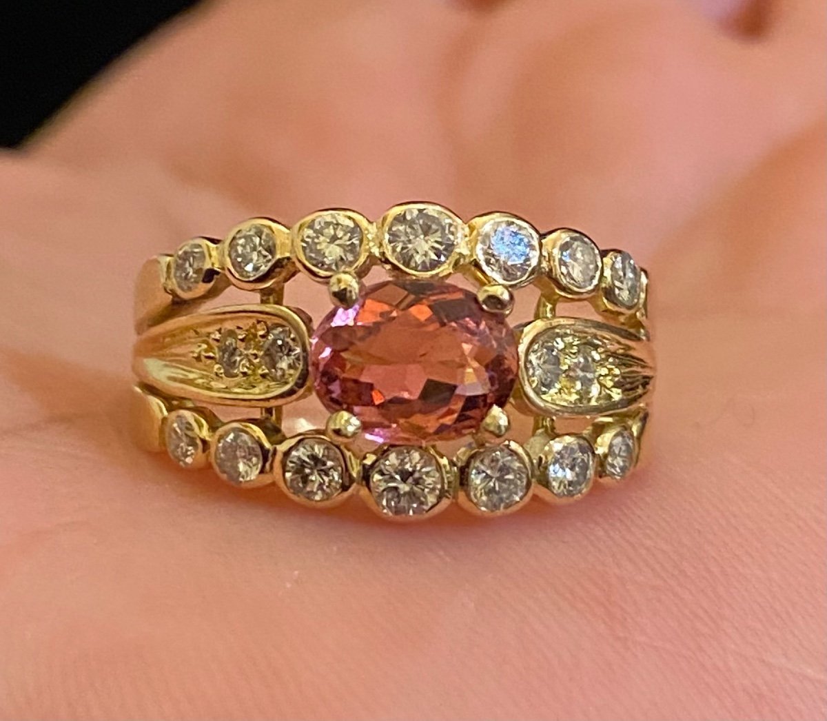 Gold, Tourmaline And Diamond Ring-photo-1
