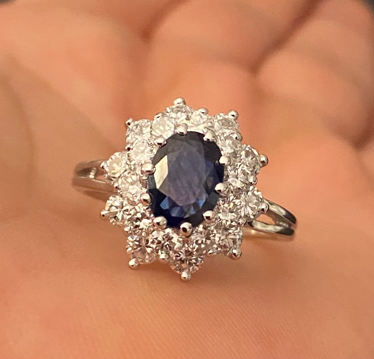 Gold, Sapphire And Diamond Ring -photo-2