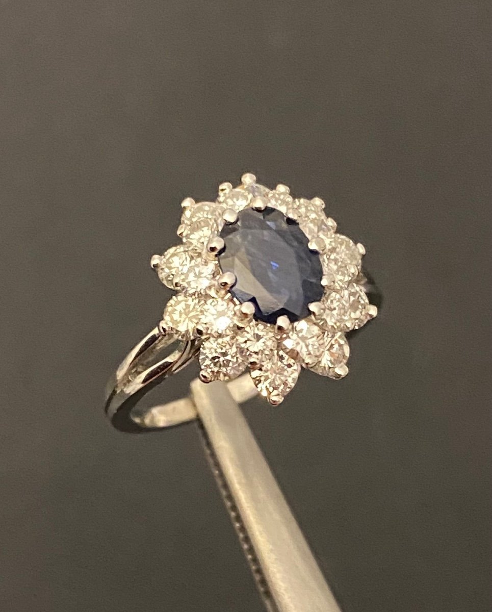 Gold, Sapphire And Diamond Ring -photo-7