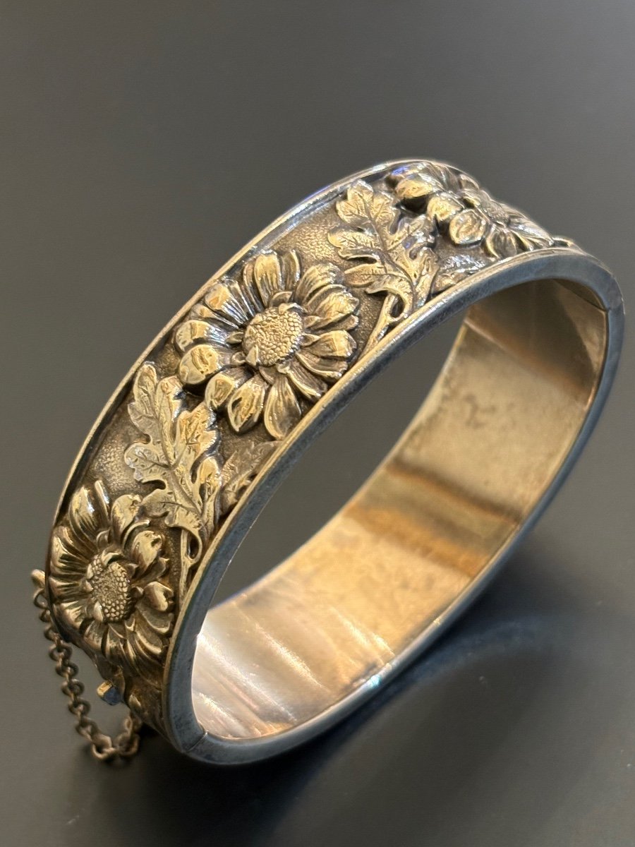 Art Nouveau: Bracelet Angent 800/1000 Eme. -photo-5