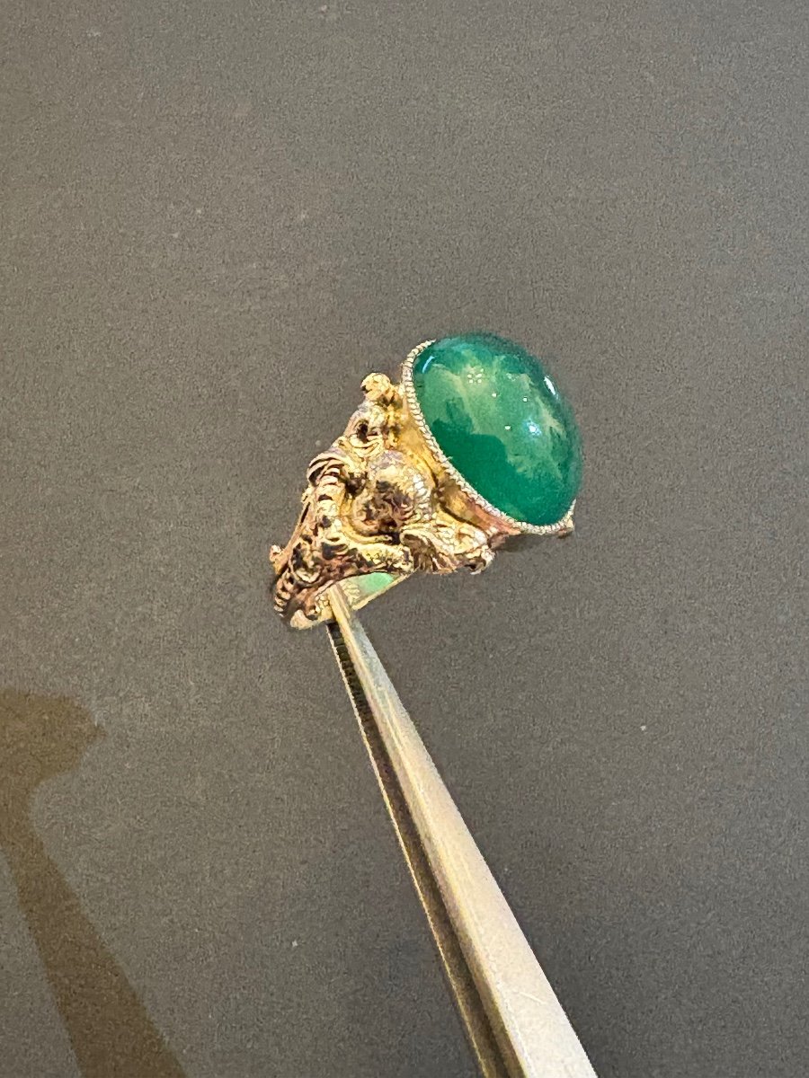 Bague En Argent Et Agate-photo-2