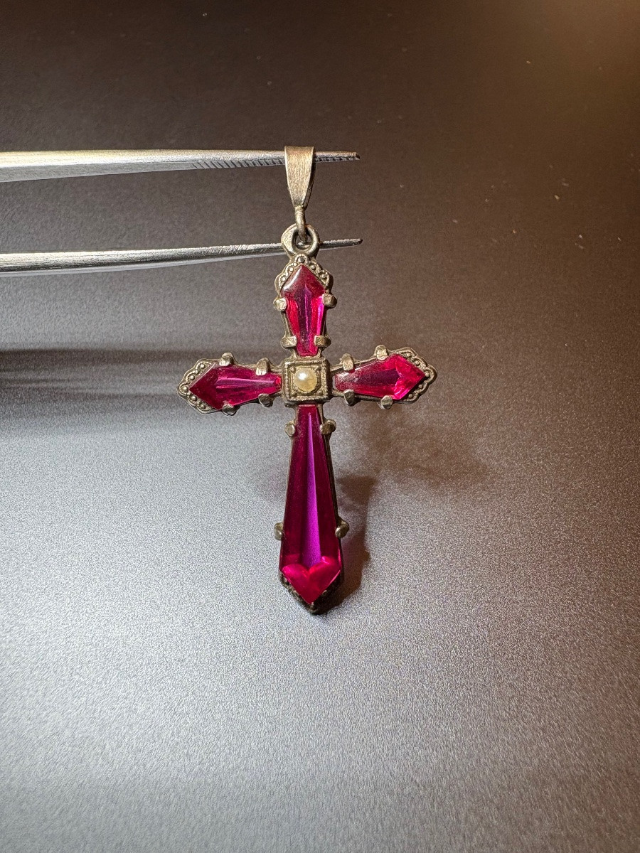 Ancienne croix en argent-photo-2