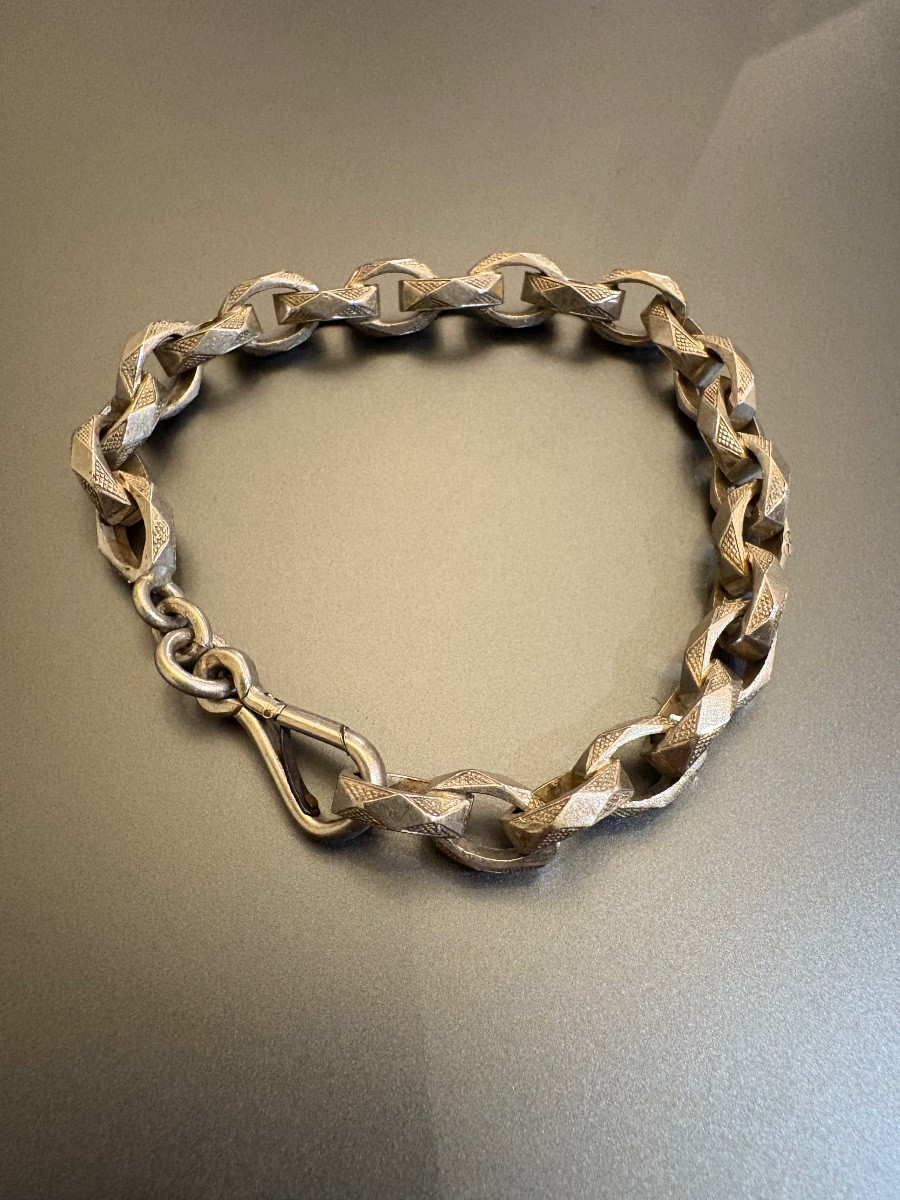 Art Deco: bracelet argent 800/1000 eme.-photo-2