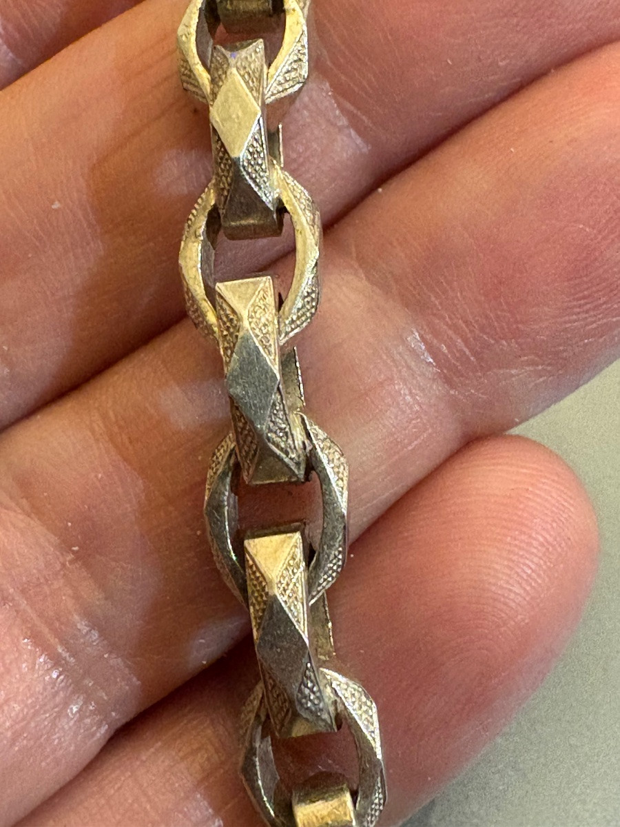 Art Deco: bracelet argent 800/1000 eme.-photo-4