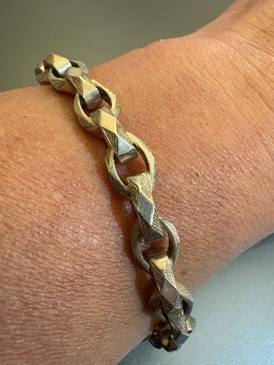Art Deco: bracelet argent 800/1000 eme.-photo-1