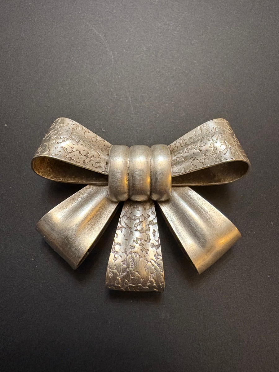 Art Nouveau: Broche en argent-photo-4