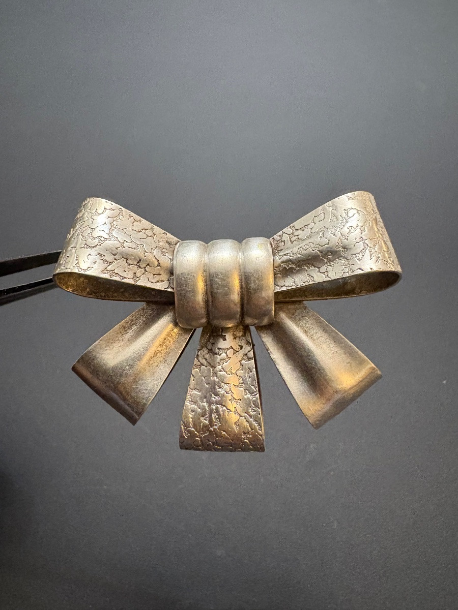 Art Nouveau: Broche en argent-photo-3