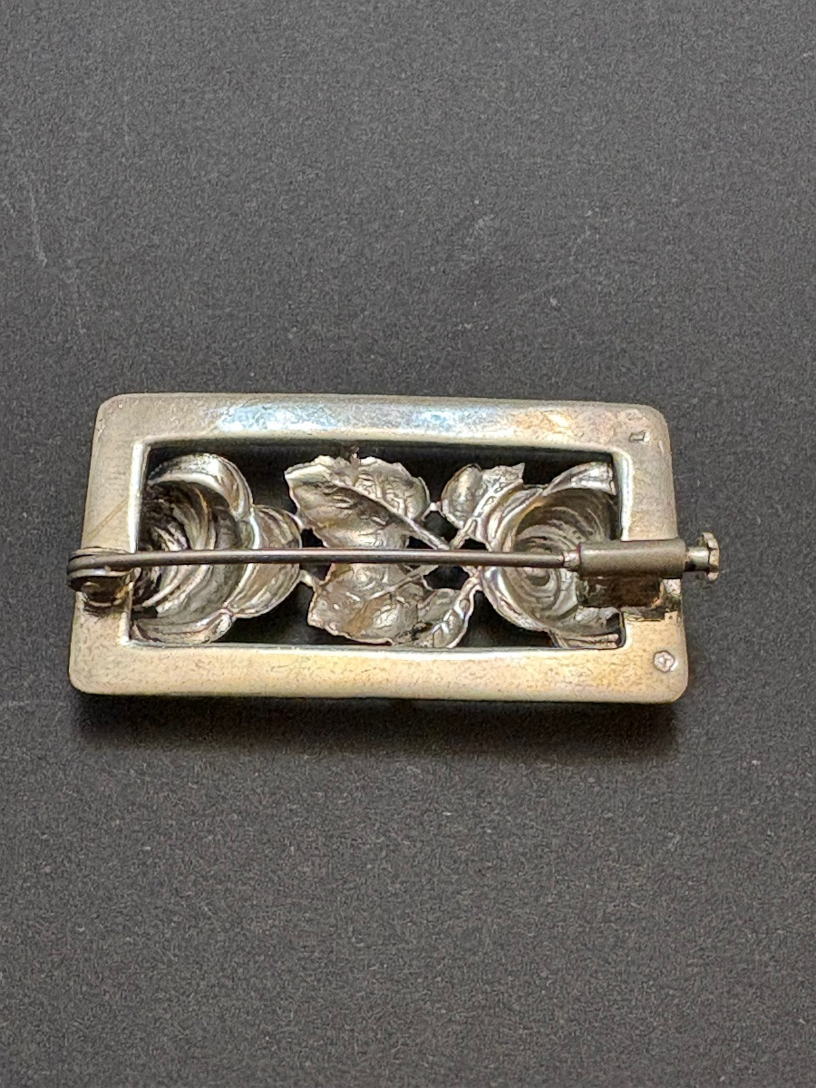 Art Nouveau: Broche argent-photo-2