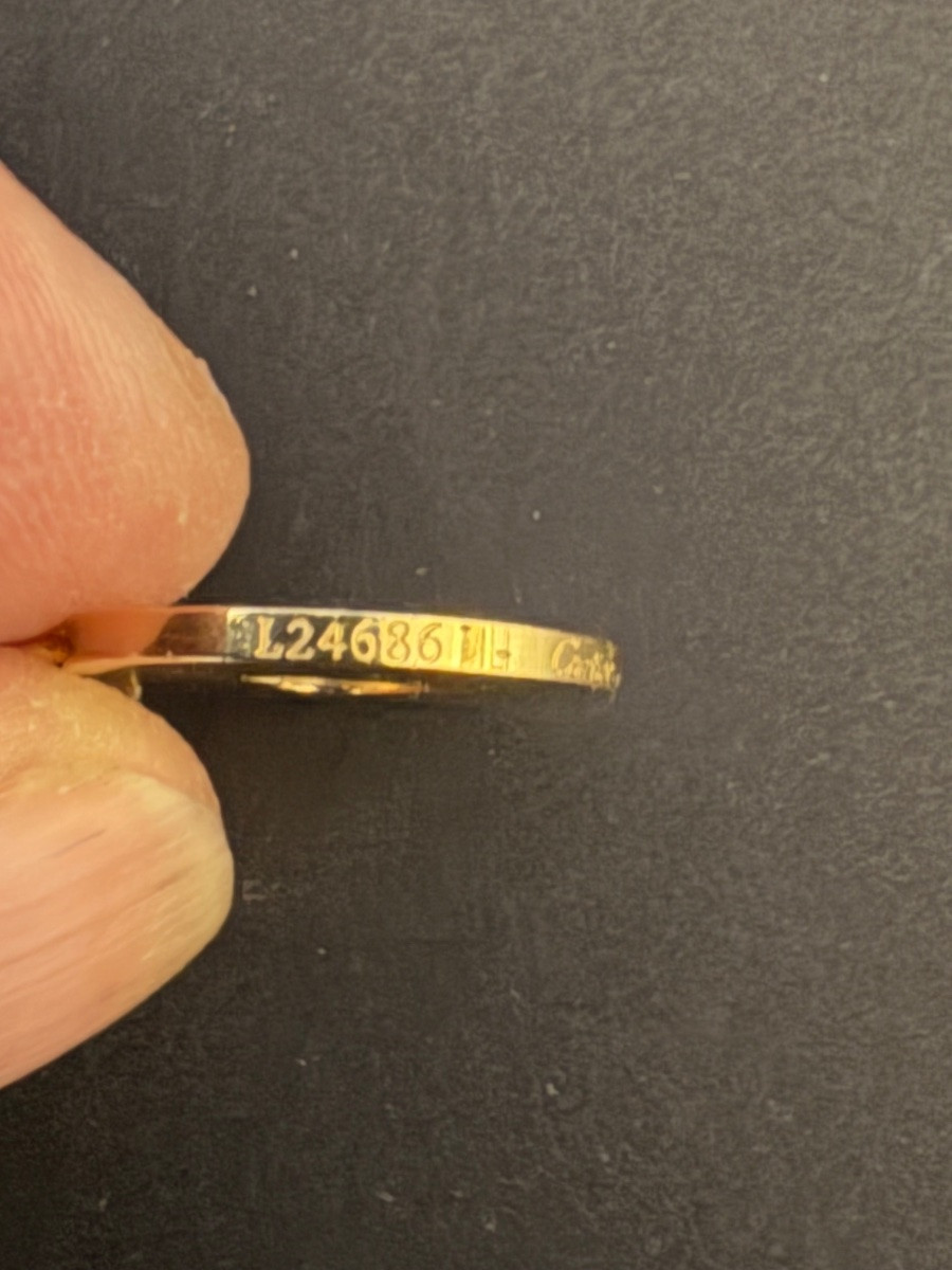 CARTIER: pendentif en or jaune 750/1000 eme. Signe.-photo-3