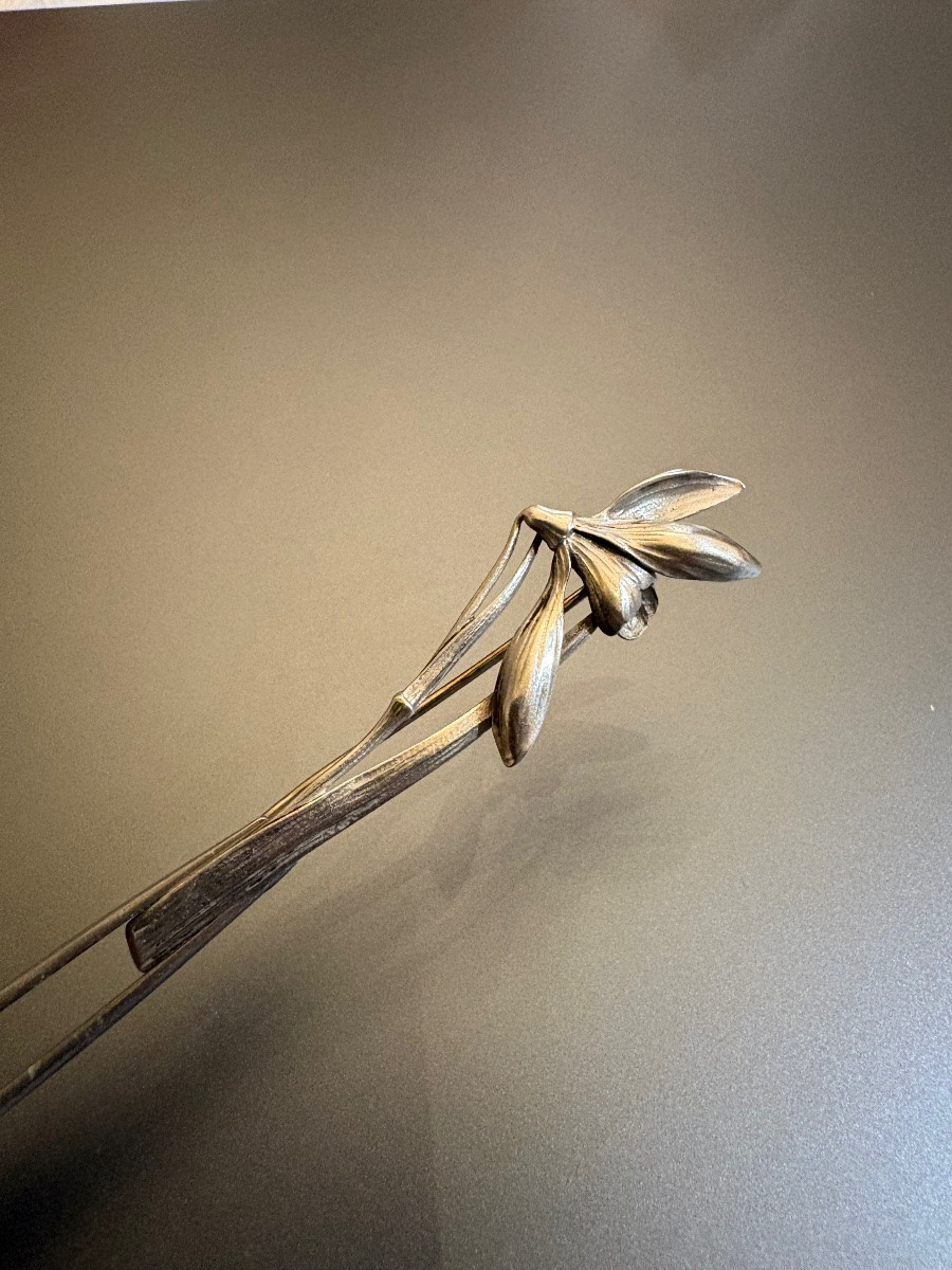 Henri MIAULT. Broche en argent. Art Nouveau.-photo-4