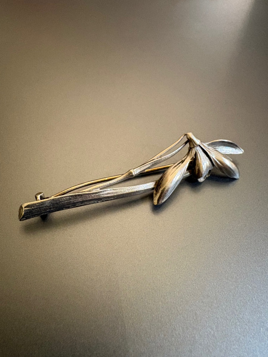 Henri MIAULT. Broche en argent. Art Nouveau.-photo-1