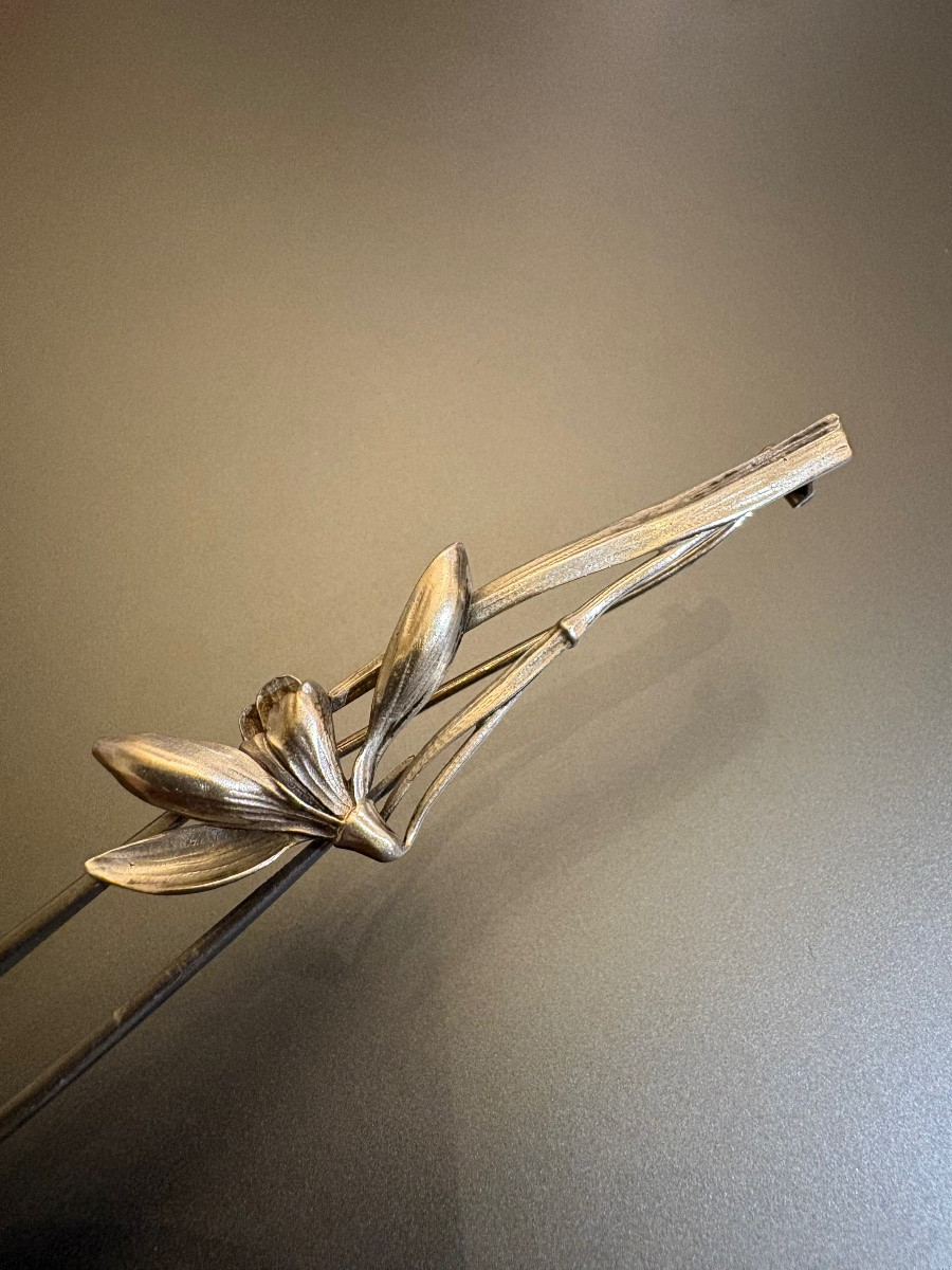 Henri MIAULT. Broche en argent. Art Nouveau.-photo-2