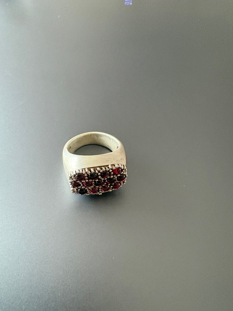 Vintage: Bague en argent 925/1000'rme et grentas-photo-3