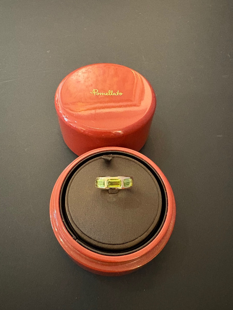 POMELLATO: Bague en or rose Icónica et péridot-photo-3