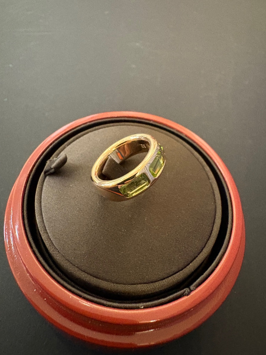 POMELLATO: Bague en or rose Icónica et péridot-photo-5