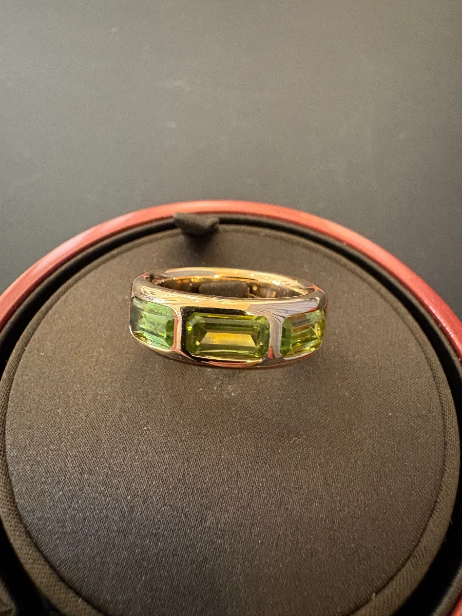 POMELLATO: Bague en or rose Icónica et péridot-photo-7