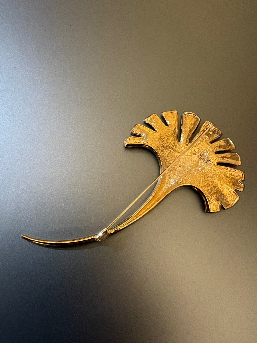 Pierre Lang: Gold Plate Desing Brooch. Austria.-photo-3