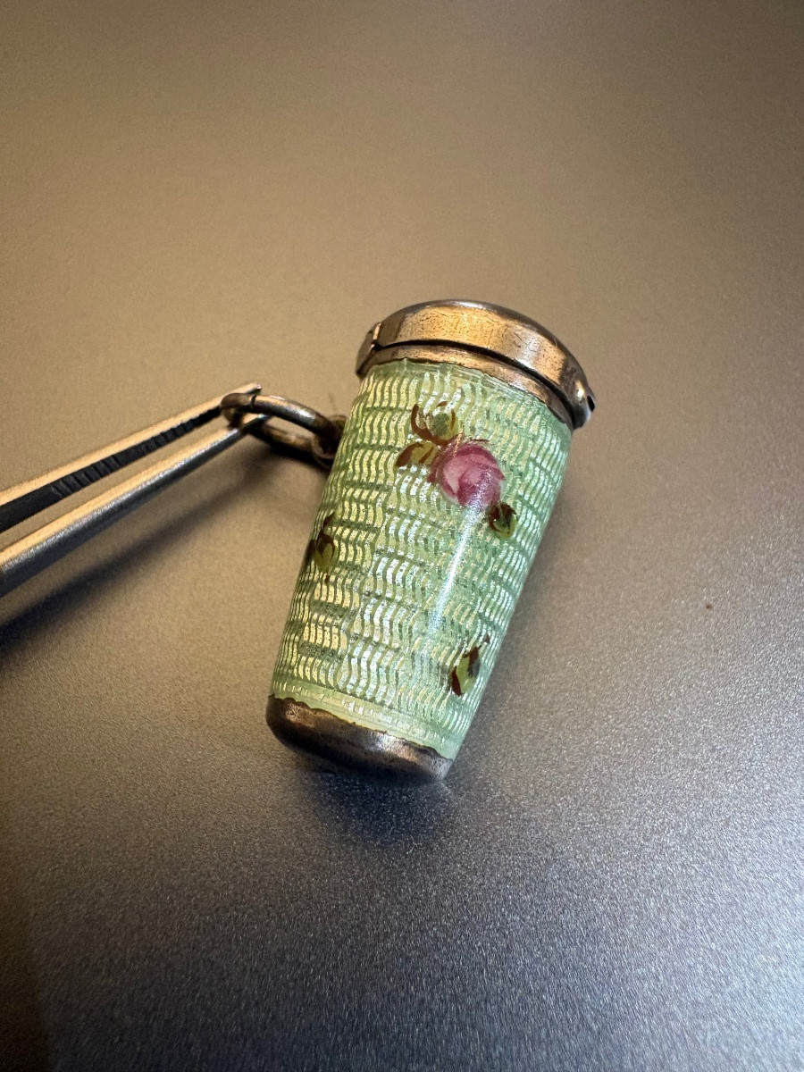 Art Deco Telescopic Cigarette Holder And Case In Silver 800/1000 Eme.-photo-4