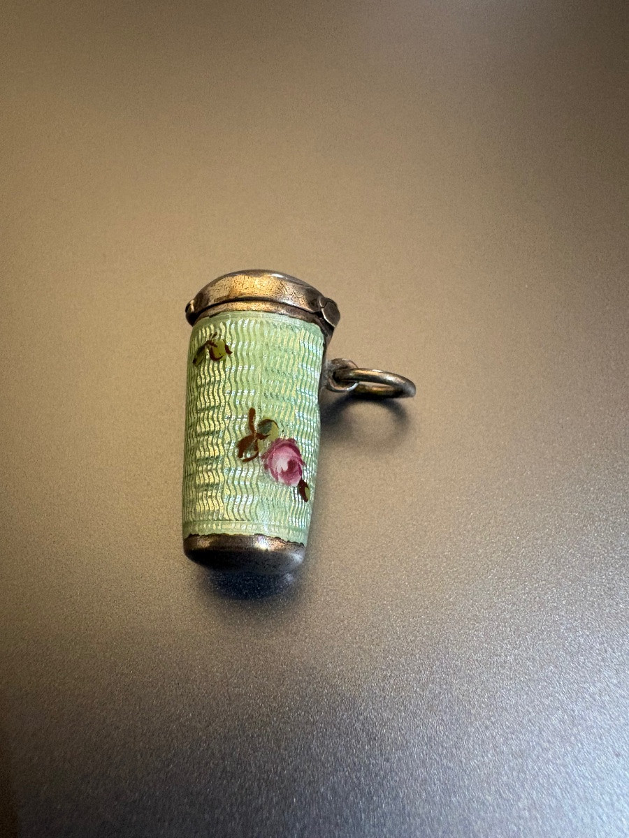 Art Deco Telescopic Cigarette Holder And Case In Silver 800/1000 Eme.-photo-2