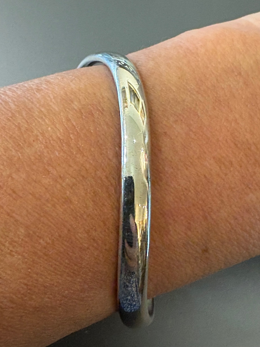 Georg Jensen: Vintage Bracelet In 925/1000 Sterling Silver.-photo-2