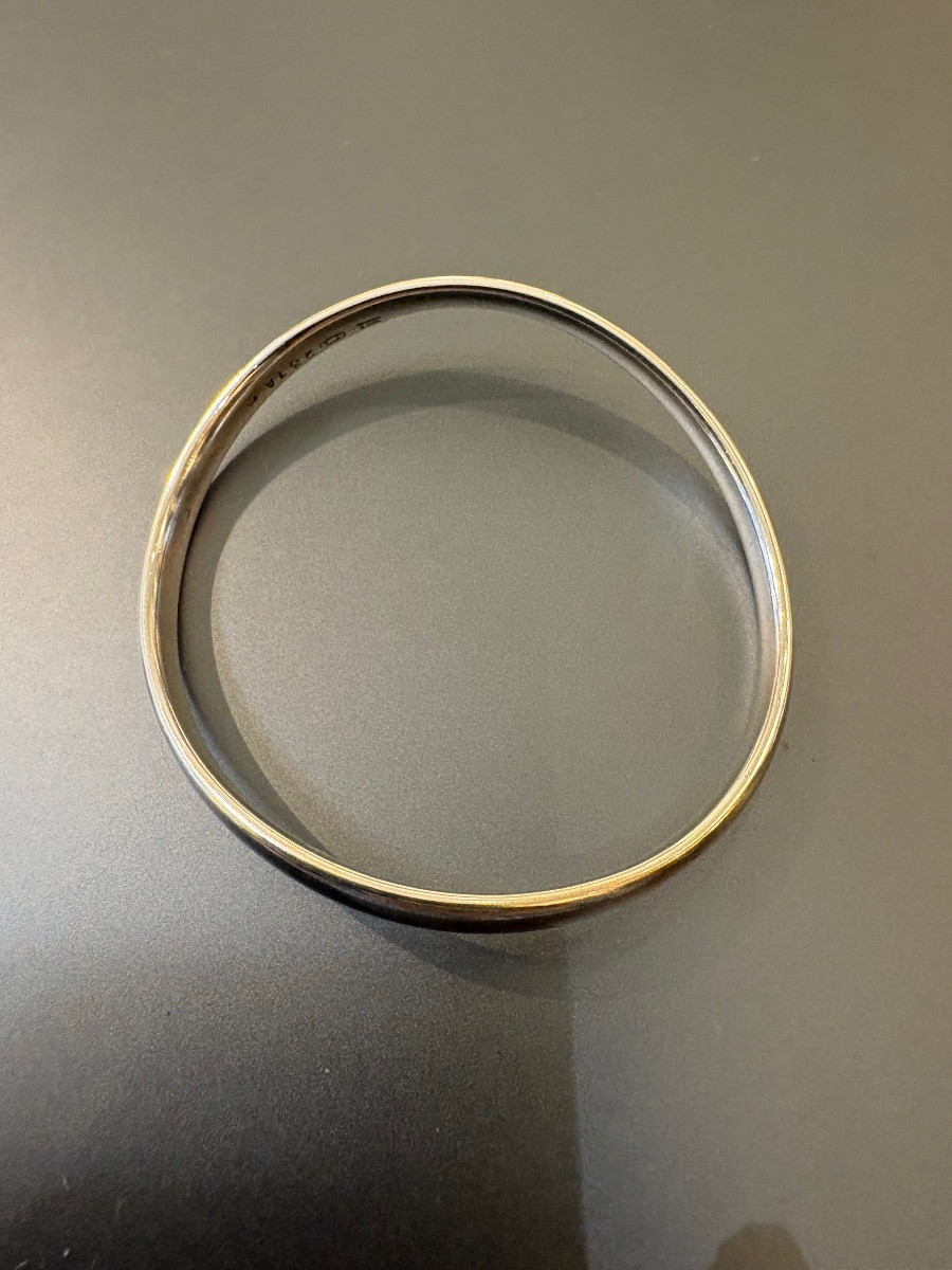 Georg Jensen: Vintage Bracelet In 925/1000 Sterling Silver.-photo-4