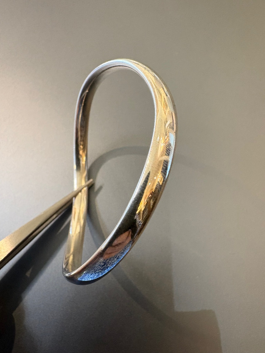 Georg Jensen: Vintage Bracelet In 925/1000 Sterling Silver.-photo-7