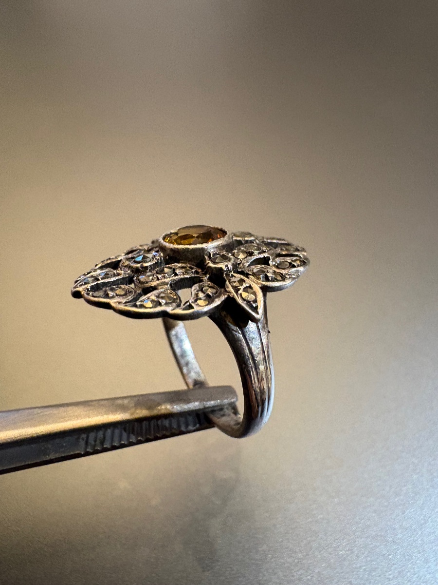 Ancienne bague en argent 800/1000 eme-photo-2