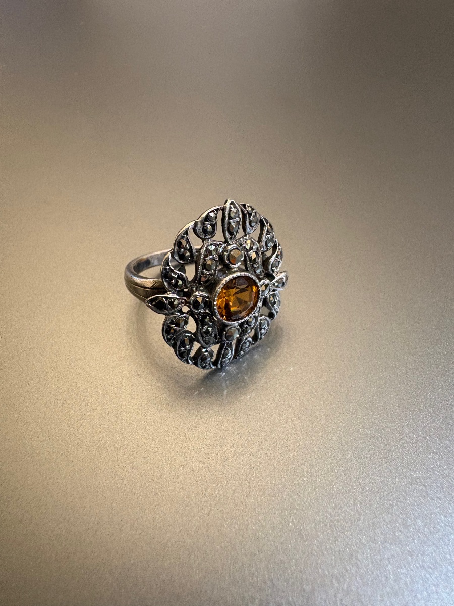 Ancienne bague en argent 800/1000 eme-photo-4